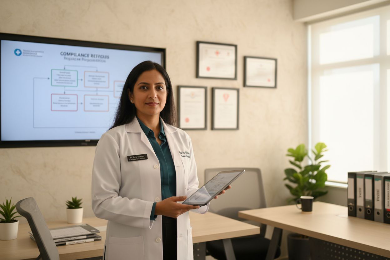 Healthcare Compliance Officer - Professional Indian medical administrator