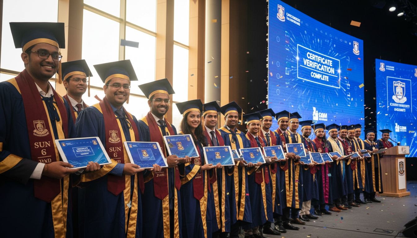 Education sector compliance - students receiving digital certificates